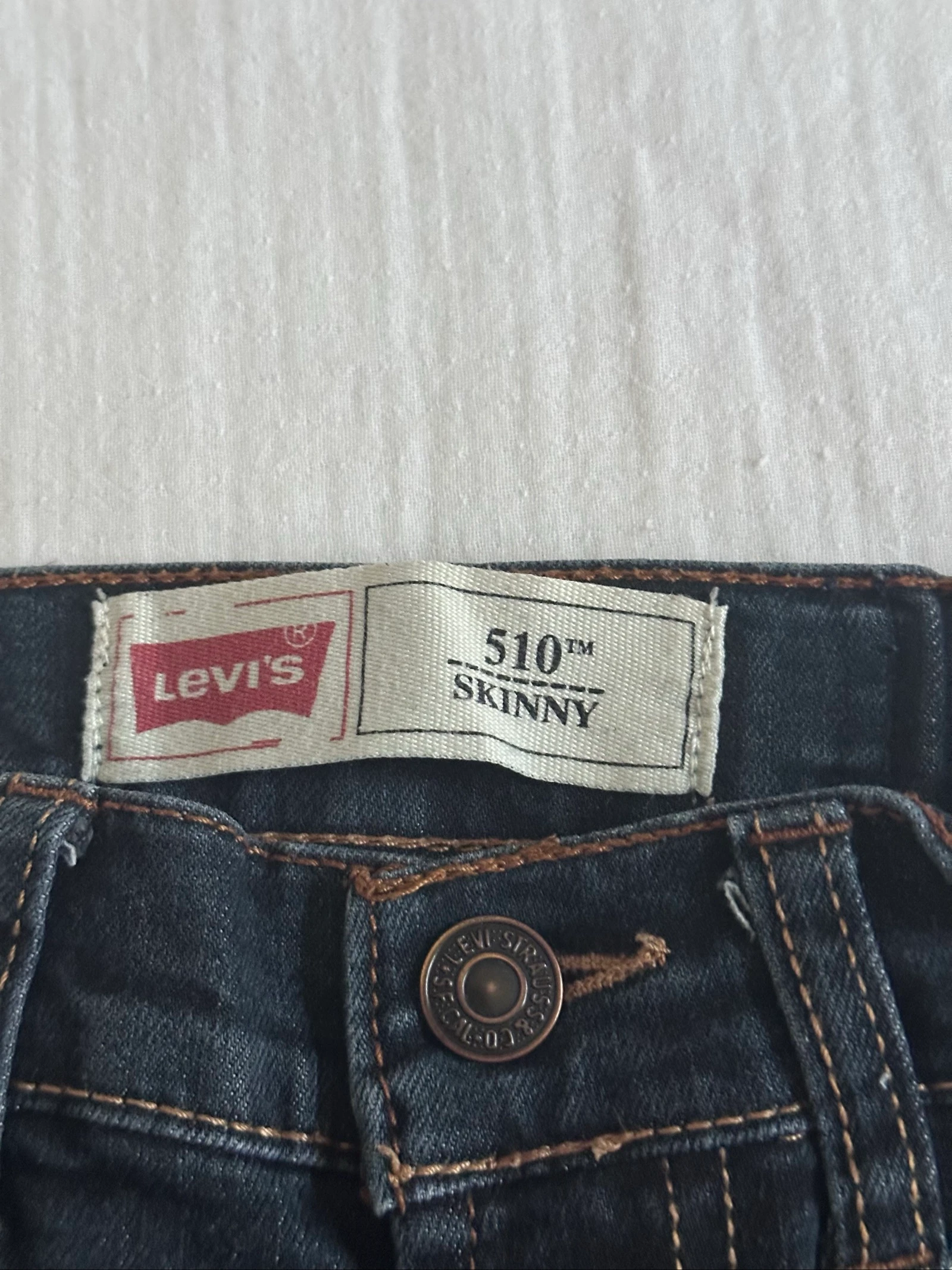 Jean bleu Levi’s 510 skinny 14 ans – photo 4